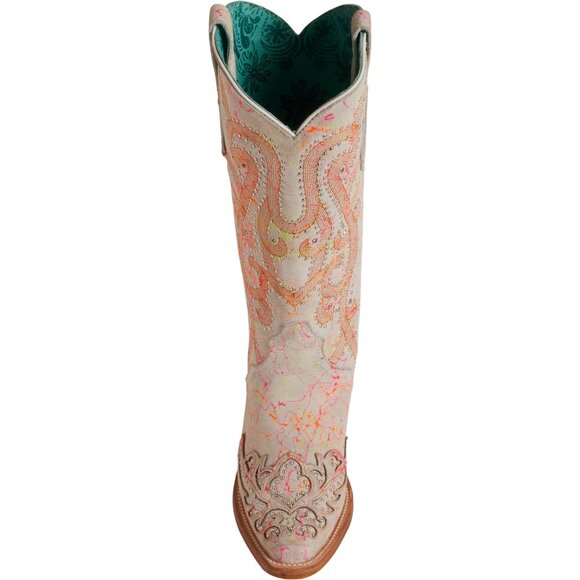 **CORRAL Overlay and Embroidery Western Boots with Studs and Crystals** - Picture 4 of 8